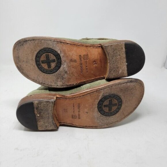 Fiorentini + Baker | Eternity Suede Leather Tall Moto Boots Olive Green - Picture 11 of 16